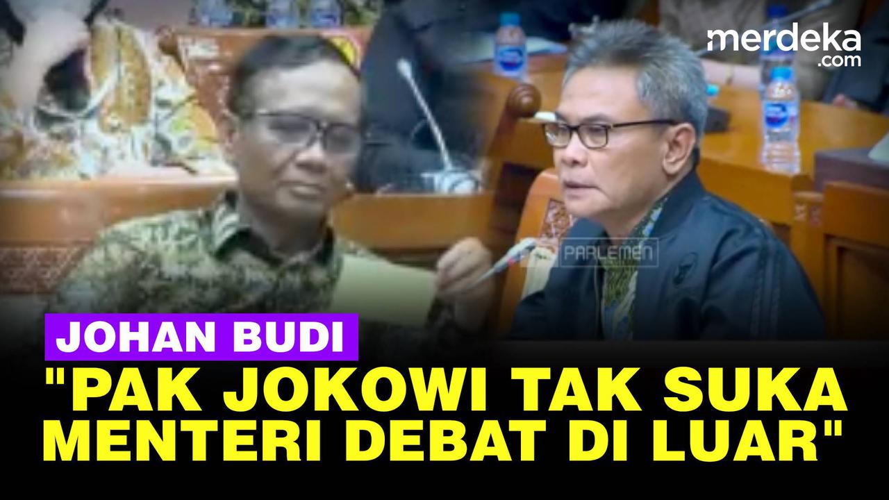 VIDEO: Johan Budi Sebut Mahfud Jangan Mengancam-Ancam, Belum Tentu 5 Tahun Menjabat
