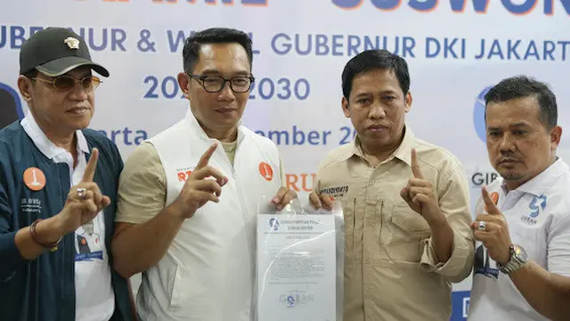 Gibran Center mendeklarasikan dukungan untuk pasangan Calon Gubernur dan Wakil Gubernur Jakarta Ridwan Kamil-Suswono (RIDO) untuk Pilkada Jakarta 2024.