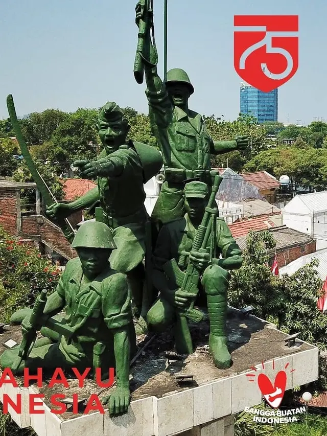 6 Potret Patung Perjuangan dan Monumen Pahlawan di Surabaya