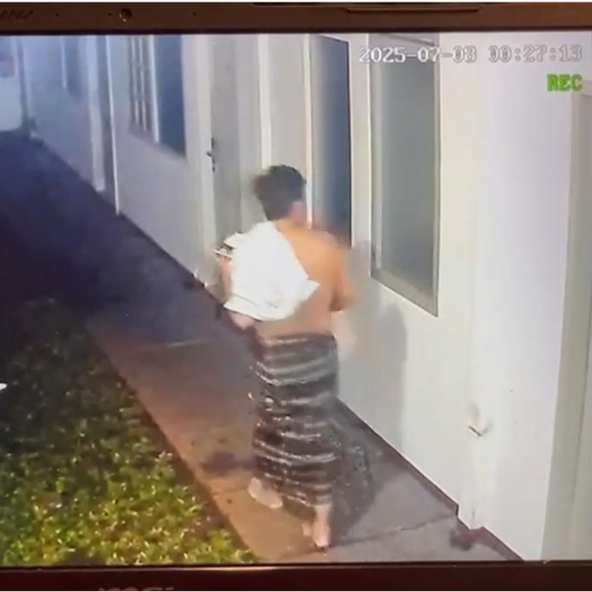Rekaman CCTV indekos Arya Daru