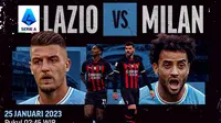 Jadwal dan Live Streaming Serie A : Lazio Vs Milan di Vidio, 25 Januari 2023