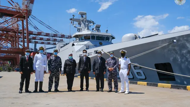 KRI Sultan Hasanuddin-366 singgah di Colombo, Sri Lanka sebelum kembali ke Tanah Air. (Dok: Kemlu RI)