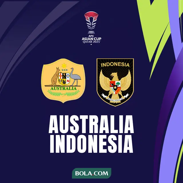 Saksikan Live Streaming Timnas Indonesia Vs Australia di Piala Asia