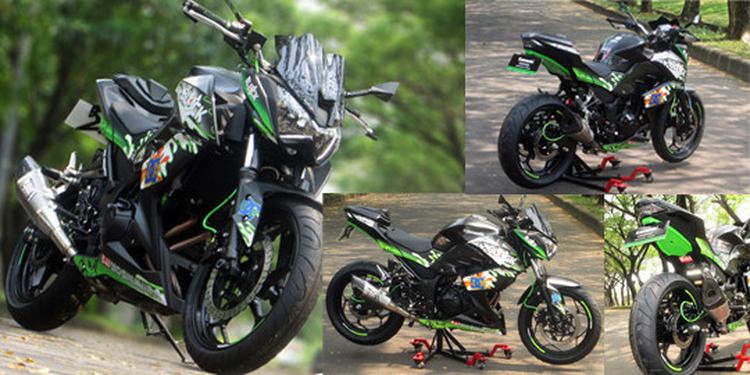 Modifikasi Kawasaki Ninja Z250 Beraroma Z800 - Review Otosia.com