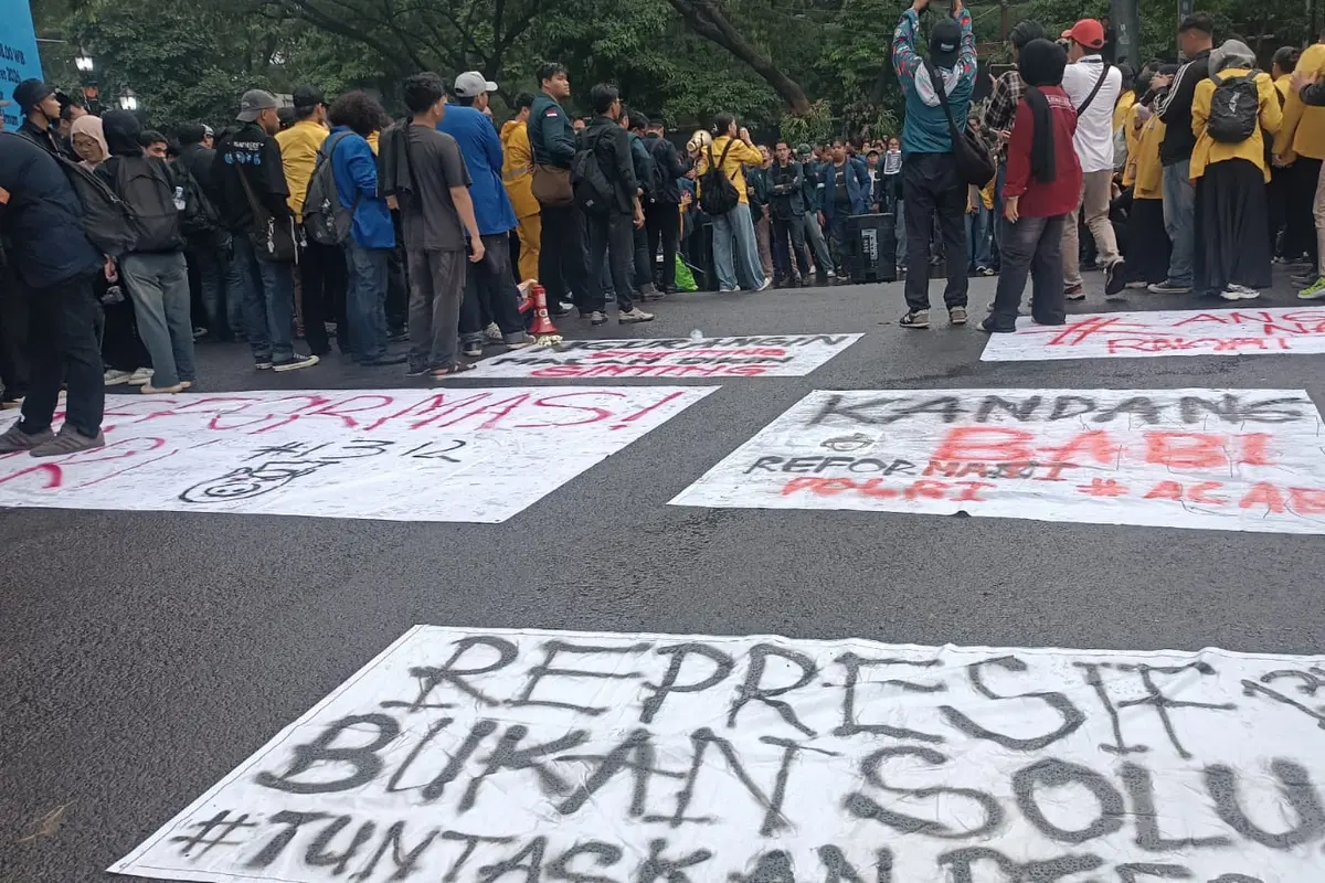 Demo di Polda Jateng soroti kinerja Polri