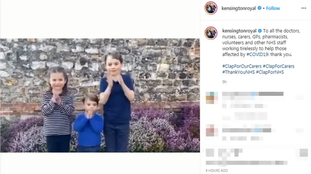 Putri Charlotte, Pangeran Louis, dan Pangeran George