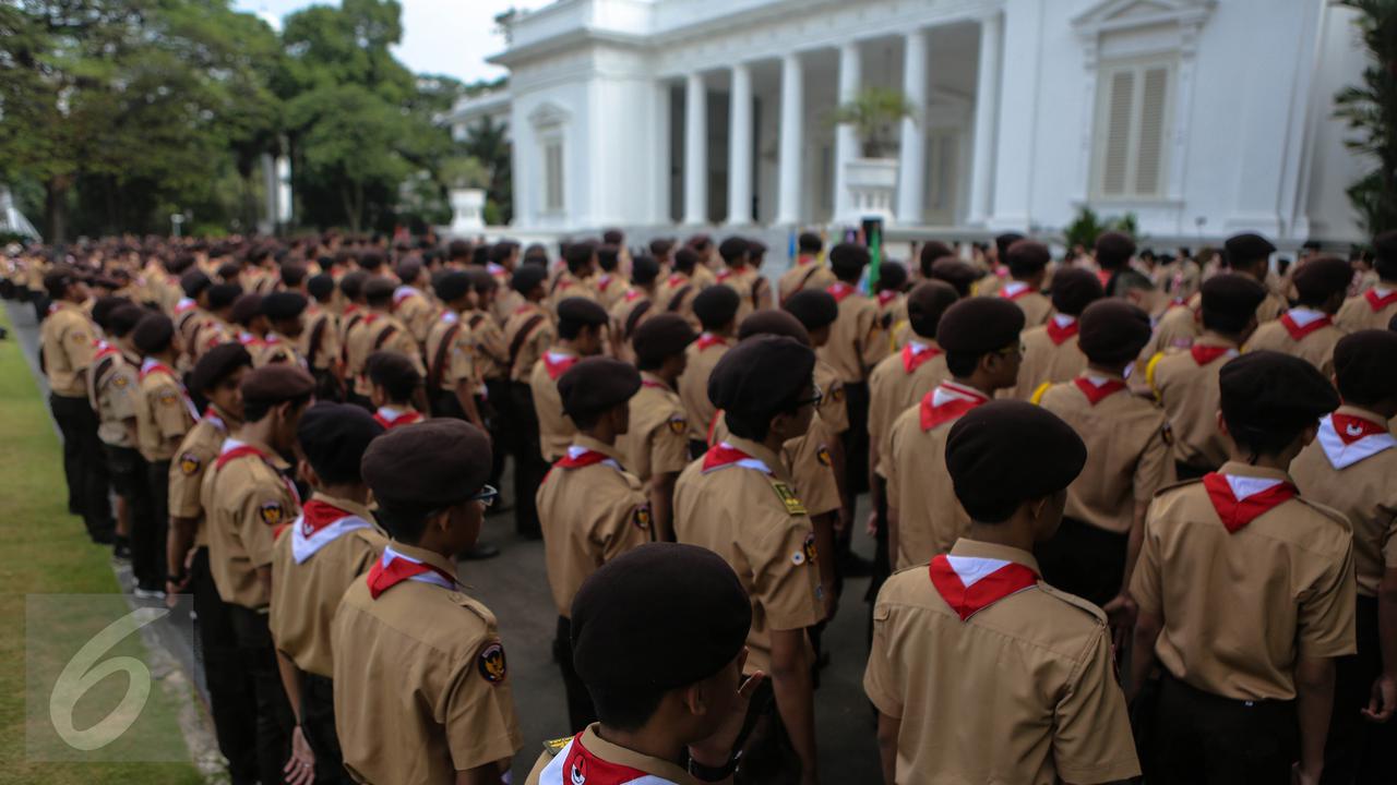 20150724-Jokowi Lepas Kepergian 462 Kontingen Pramuka ke Jepang-Jokowi 3