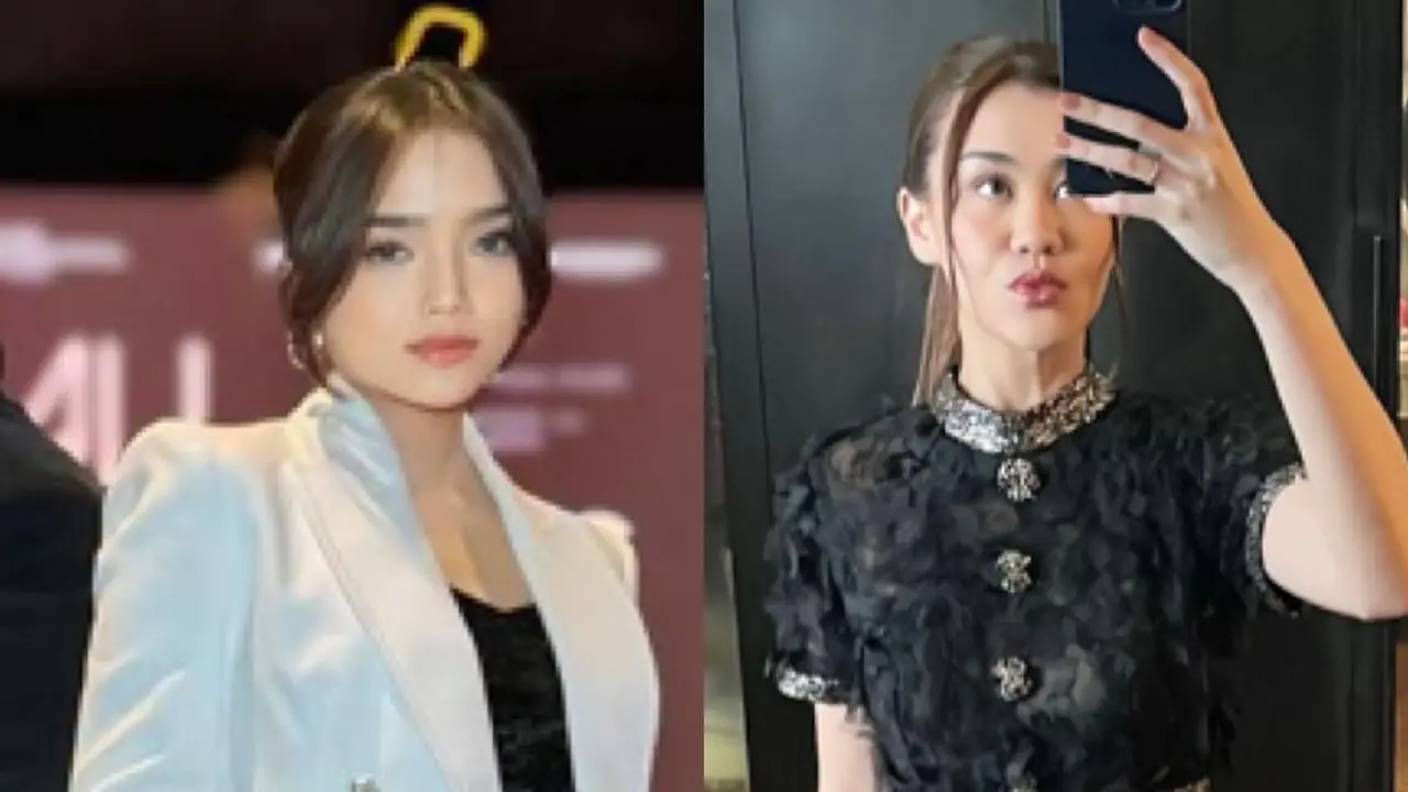 Fuji An dan Aaliyah Massaid saat Hadir Gala Premier Film Dokumenter Rossa