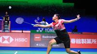 Tunggal putri Indonesia&nbsp;Gregoria Mariska Tunjung menghentikan perlawanan Kirsty Gilmour dari Skotlandia&nbsp;di&nbsp;babak 64 besar BWF World Championship 2022. Dia menang&nbsp;24-22 dan 21-7 di Tokyo Metropolitan Gymnasiumn, Tokyo, Jepang, Senin (22/9/2022). (foto: PBSI)