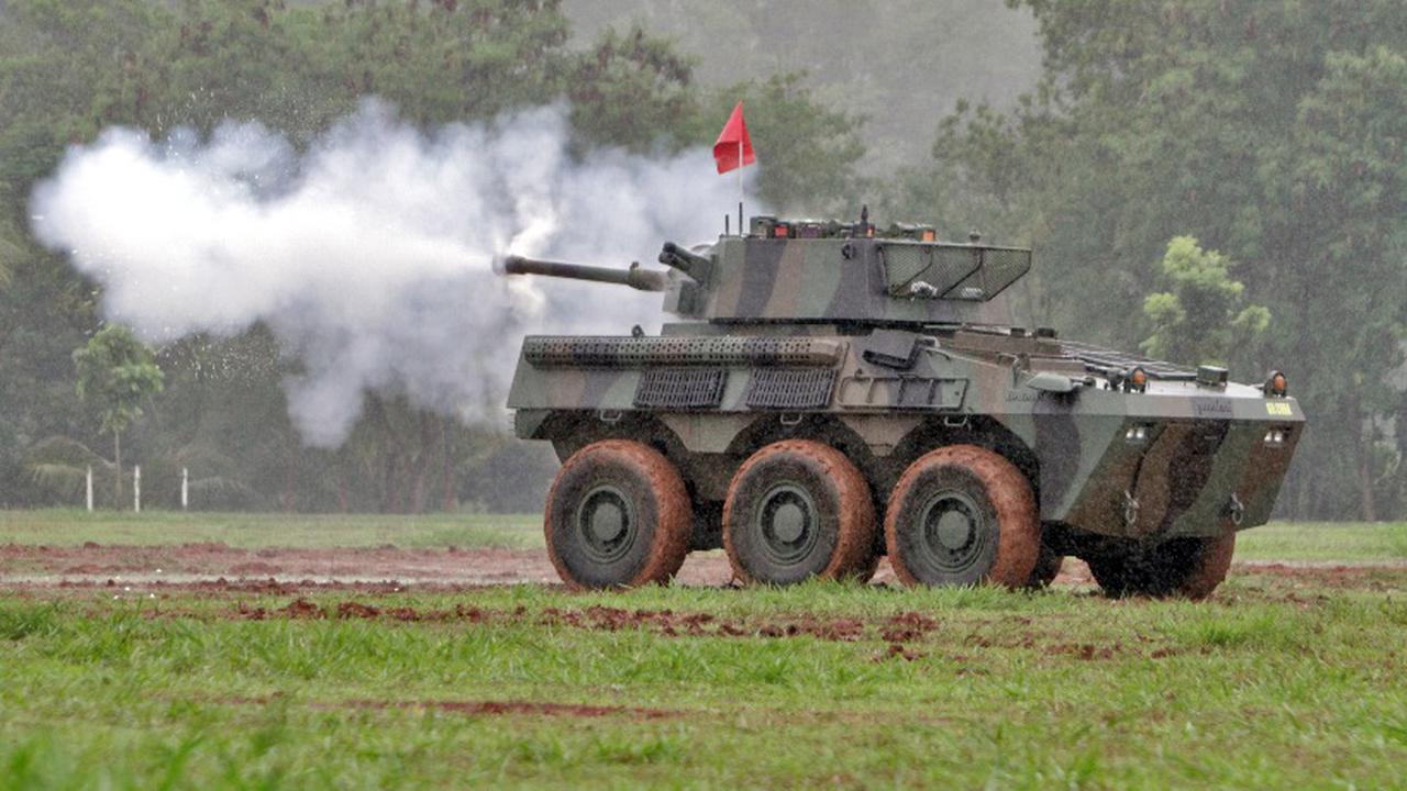 Badak merupakan jenis panser terbaru buatan anak bangsa yang diproduksi Pindad. (Foto: Humas Pindad)