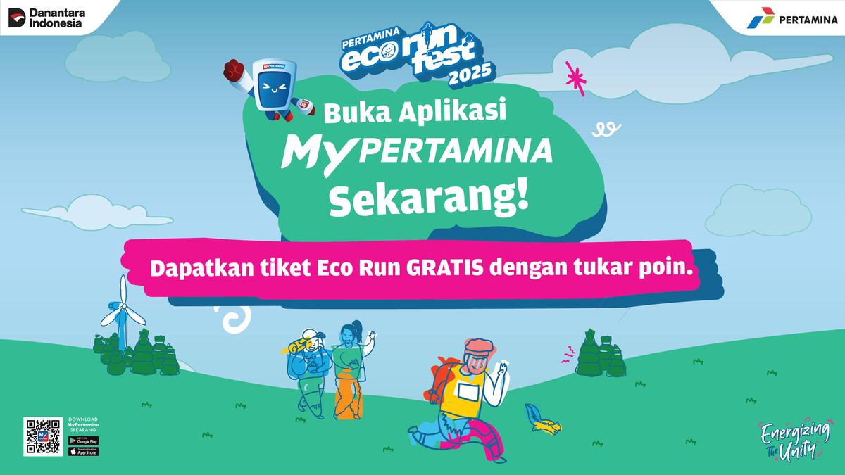 Pertamina Tawarkan Tiket Gratis Eco Run &amp; Energizing Music Festival 2025 Lewat Penukaran Poin di MyPertamina