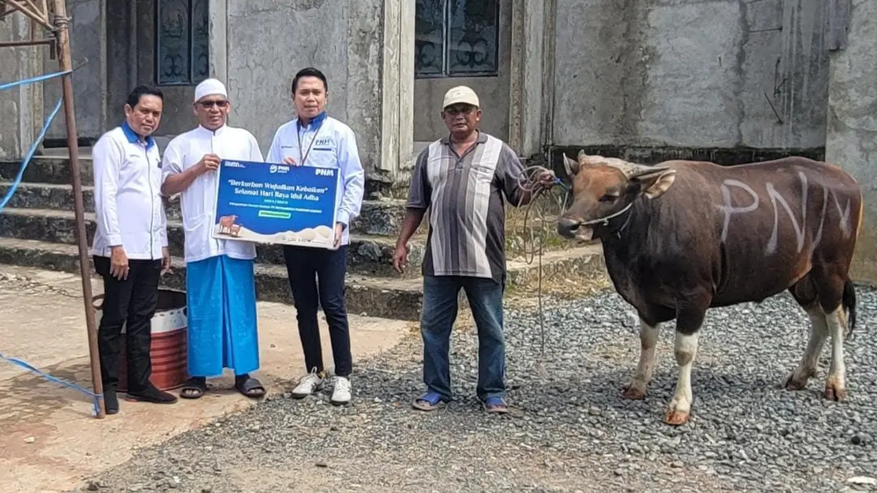 PNM salurkan kurban di daerah tertinggal. (Liputan6.com/ ist)