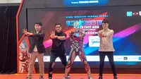 Arda Naff menghadiri event Ultraman: Ultra Heroes Tour South East Asia 2024 di Mall Of Indonesia (MOI), Jakarta Utara, Jumat (1/3/2024). (Dok. via M. Altaf Jauhar)