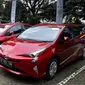 Toyota Prius Hybrid yang diberikan kepada enam perguruan tinggi negeri melalui Kemenperin untuk dilakukan riset mobil listrik (Liputan6.com/Yurike)