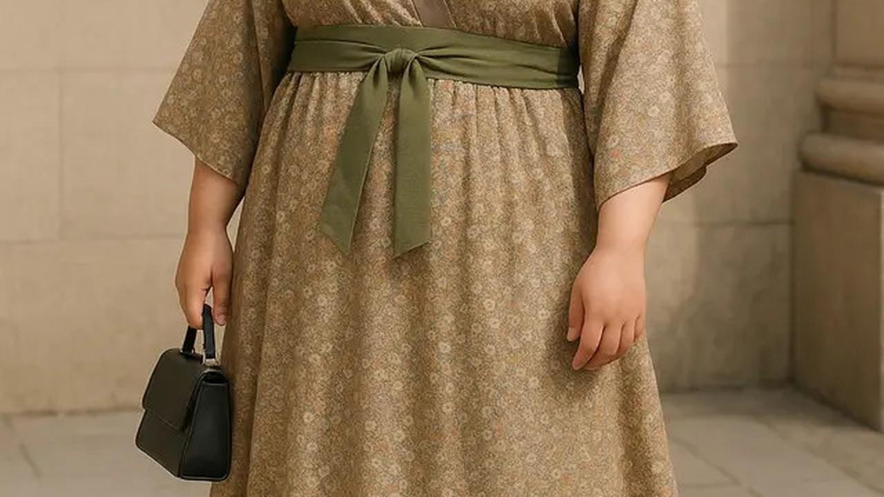 5 Model Gamis Simple tapi Mewah untuk Orang Gemuk, Cocok untuk Acara Formal dan Santai di 2025