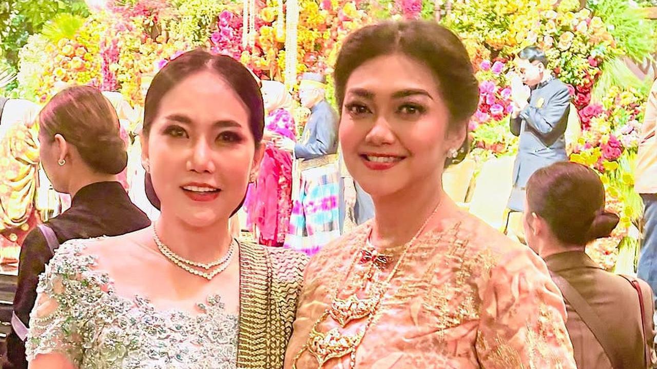 Memesona Berkebaya Jingga, 7 Potret Bella Saphira Hadiri Resepsi Pernikahan Rasyid Rajasa dan Tamara Kalla