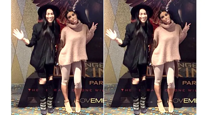 Nonton Mockingjay, Kim Kardashian Pakai Legging Rp 18 juta