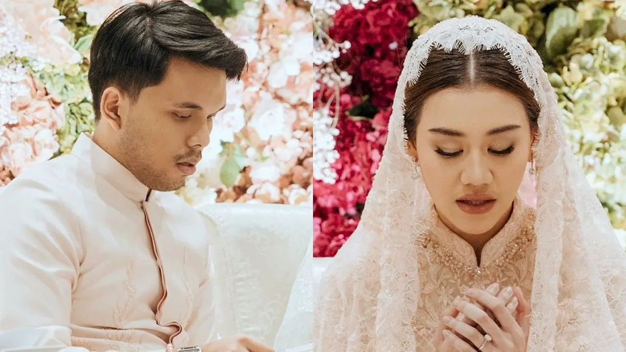 Sebentar Lagi jadi Pasutri, Gaya Serasi Thariq Halilintar dan Aaliyah Massaid Kenakan Busana Muslim Serba Pink di Pengajian Jelang Nikah
