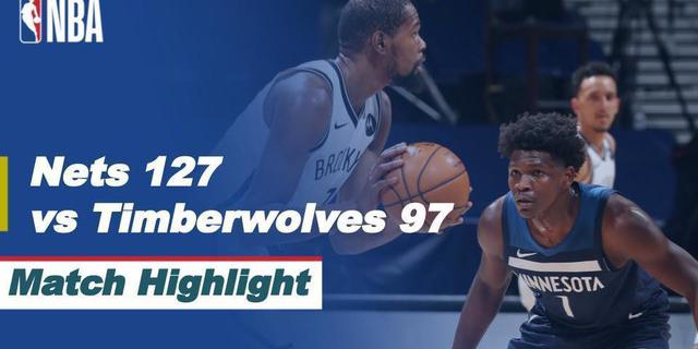 VIDEO: Highlight NBA, Brooklyn Nets Raih Kemenangan Saat Bertamu ke Kandang Minnesota Timberwolves 127-97