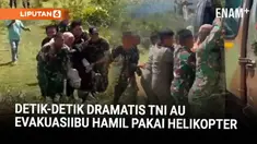 TNI Angkatan Udara berhasil mengevakuasi seorang ibu hamil dari Desa Lokop, Kabupaten Aceh Timur, menuju Bandara Malikussaleh menggunakan helikopter H225M Caracal pada Senin (1/12).