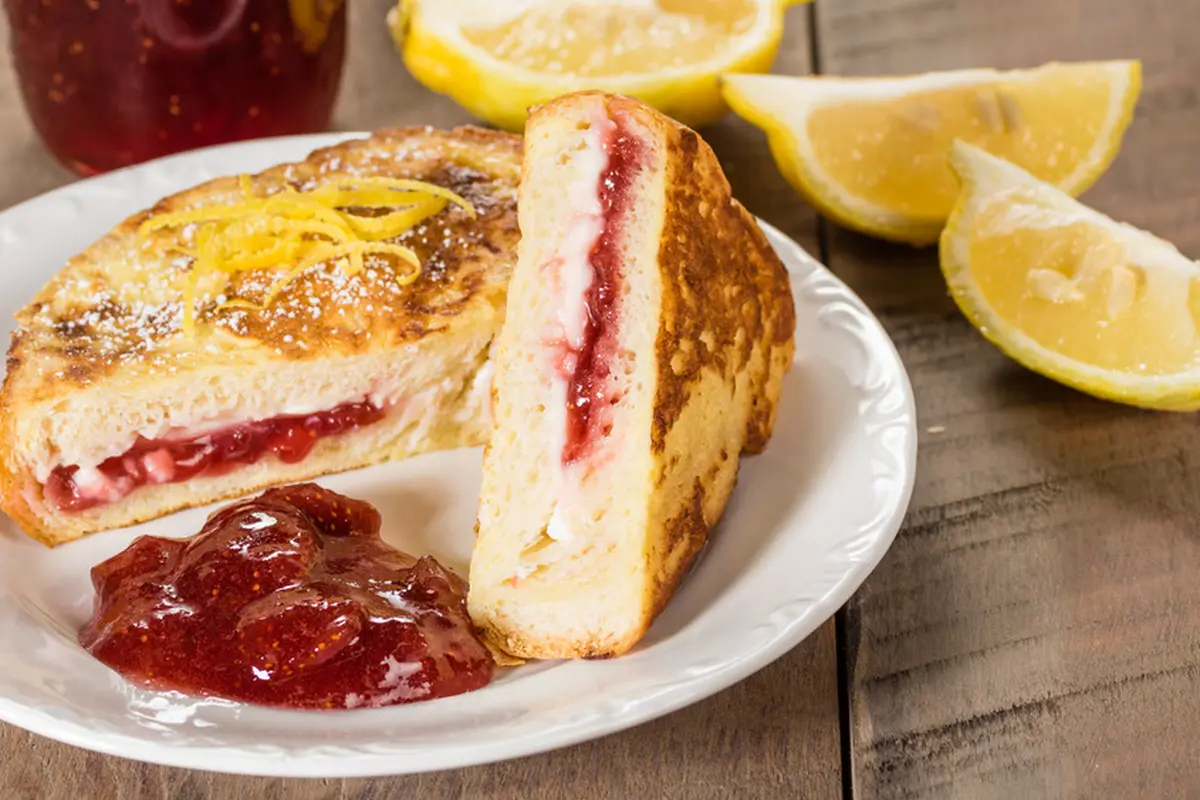 toast roti bakar cheesecake sandwich