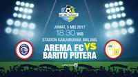 Arema FC vs Barito Putera (Liputan6.com/Abdillah)