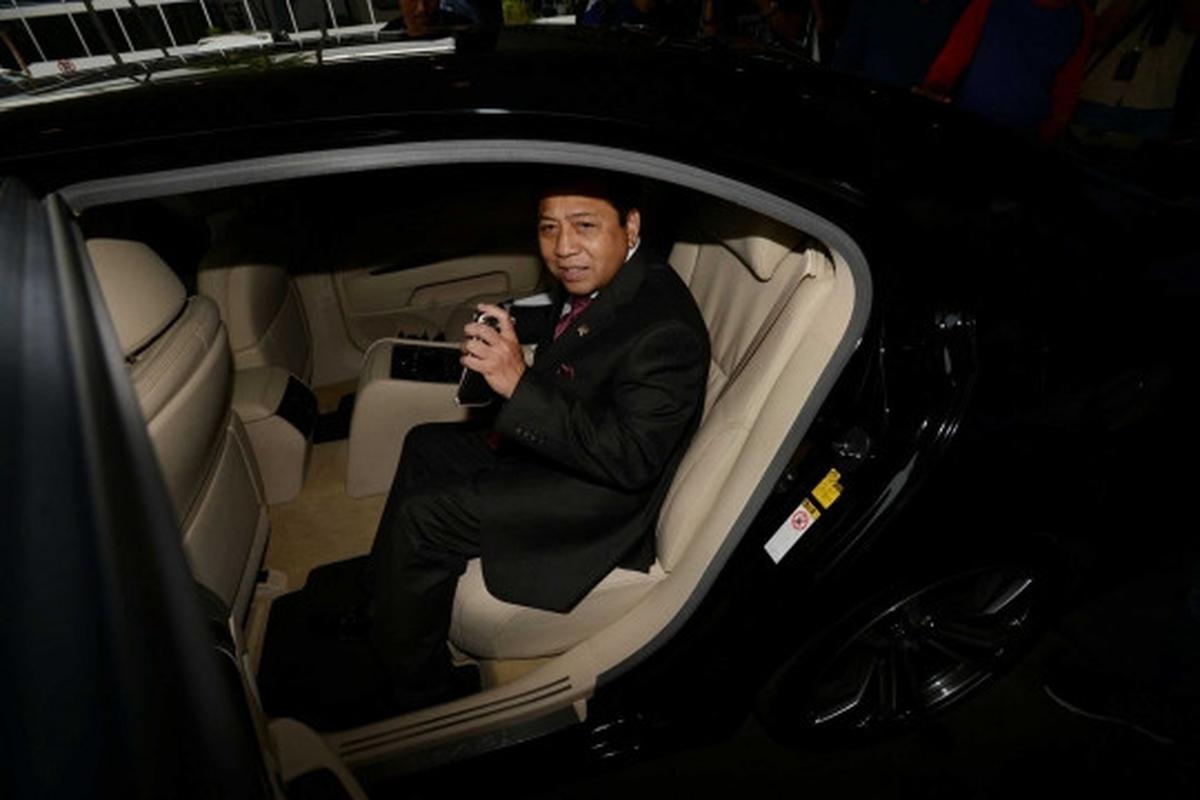 Begini ekspresi Setya Novanto saat ditemui dan ditanya soal Freeport