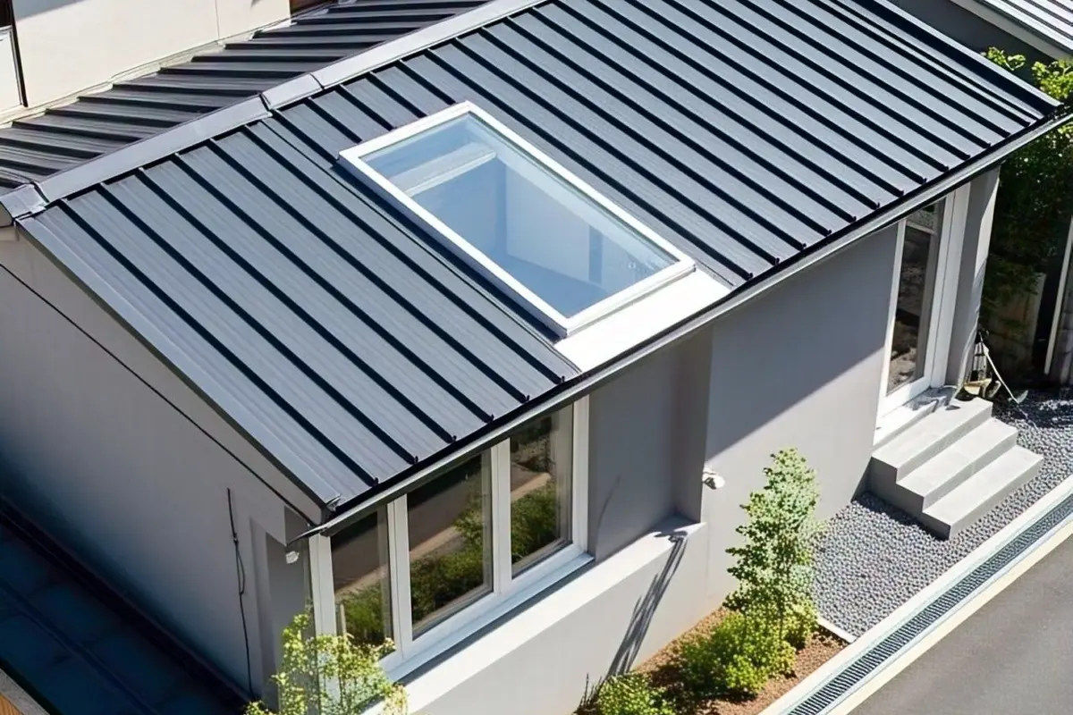Model Rumah Minimalis Atap Dak Cor dengan Skylight