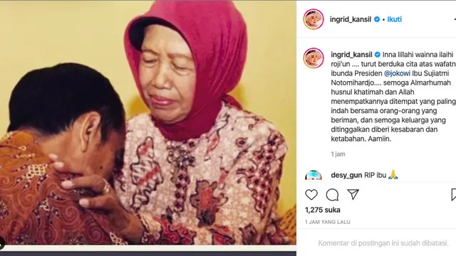 Unggahan Inggrid Kansil