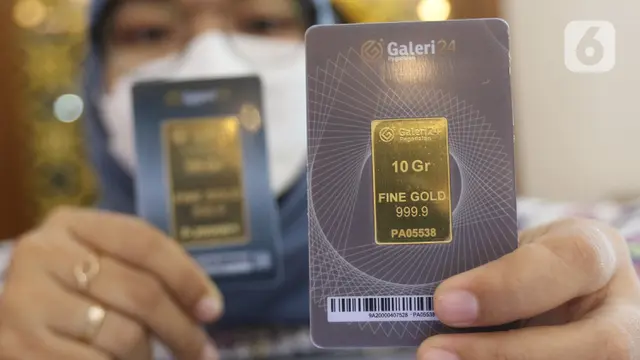 Harga Emas Antam Melorot dari Rekor Tertinggi sepanjang Sejarah