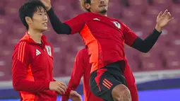 Latihan ini merupakan persiapan menghadapi timnas Indonesia pada laga lanjutan Grup C Kualifikasi Piala Dunia 2026 zona Asia. (Liputan6.com/Angga Yuniar)