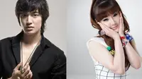 Park Bom `2NE1` mengungkapkan aktor tampan Lee Min Ho sebagai tipe pria idamannya.
