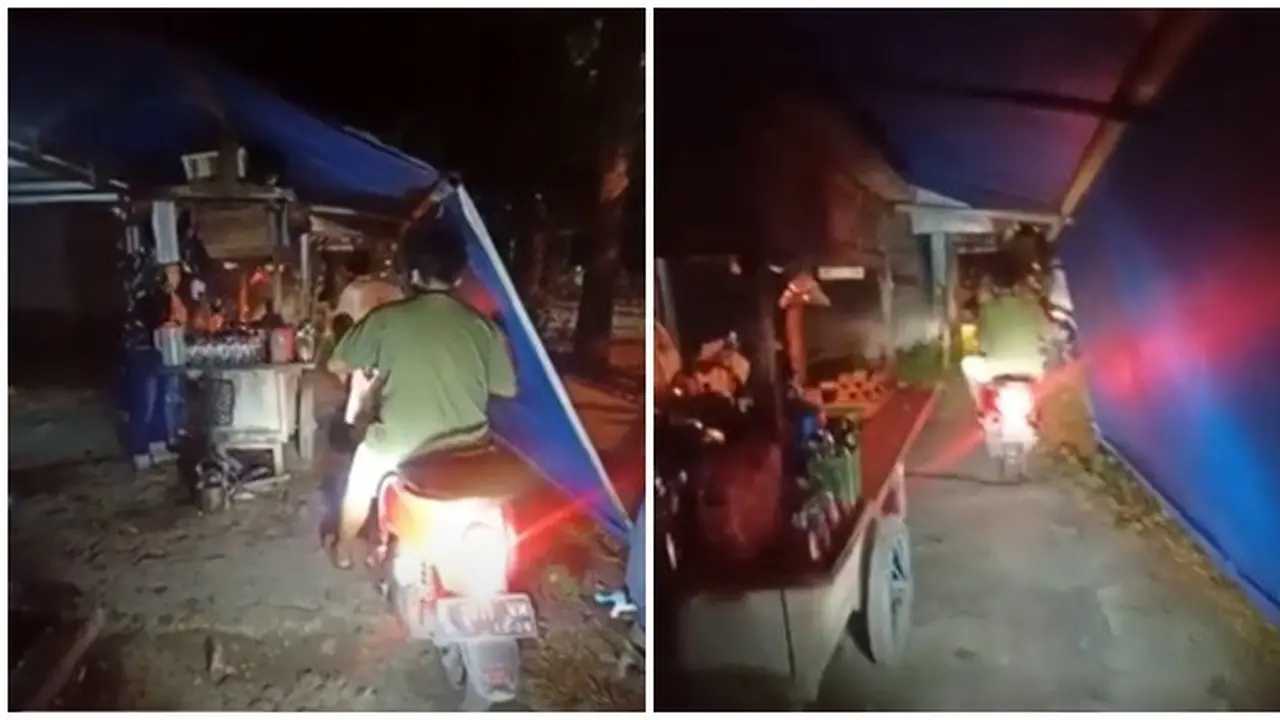 Viral Pedangang Buka Angkringan Bergaya Drive Thru, Demi Patuhi PPKM