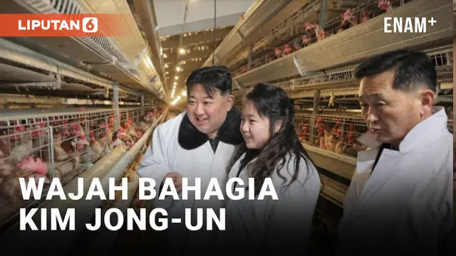 Bareng Anaknya, Kim Jong-un Pantau Peternakan Ayam