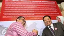 Otto Hasibuan (kanan) bersama Ketua Peradi Fauzi Hasibuan, Jakarta, Rabu (23/3/2016). APDI mendorong pelaksanaan pilkada 2017 tanpa kriminalisasi terhadap calon Kepala Daerah. (Liputan6.com/Yoppy Renato)