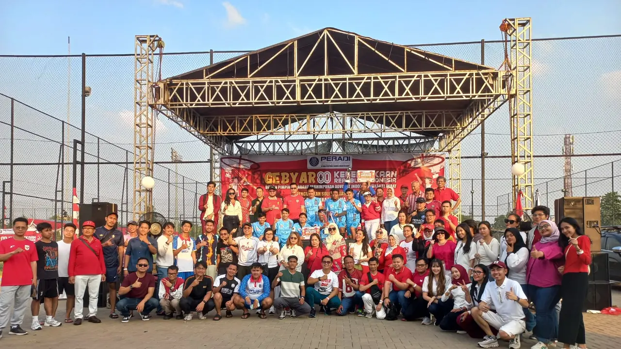 Gebyar Kemerdekaan ke-80 Republik Indonesia, Peradi menghadirkan turnamen mini soccer, berbagai game dan perlombaan seru, senam zumba, serta live music.