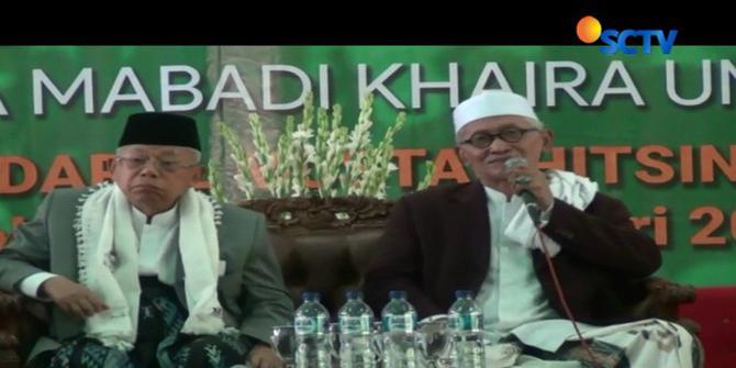 Ma'ruf Amin Hadiri Pelantikan Pengurus NU Lamongan