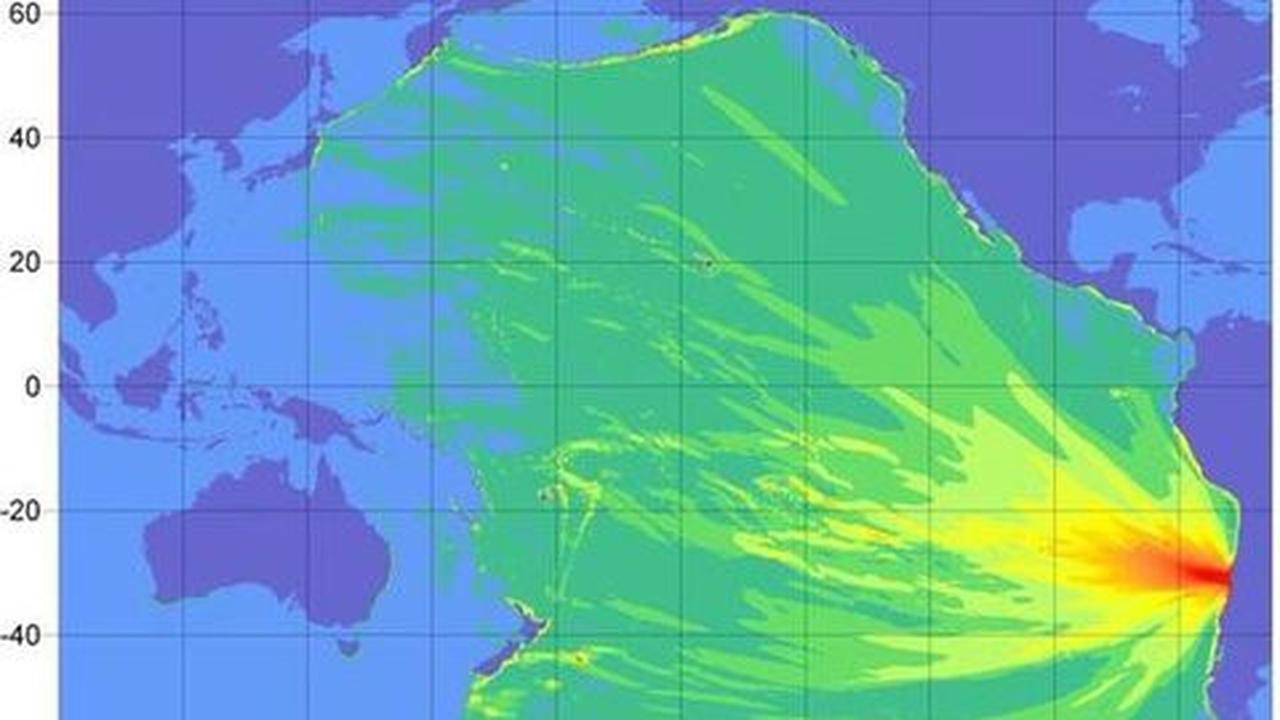 Ini wilayah yang dilalui tsunami dari Chili, Indonesia tak termasuk
