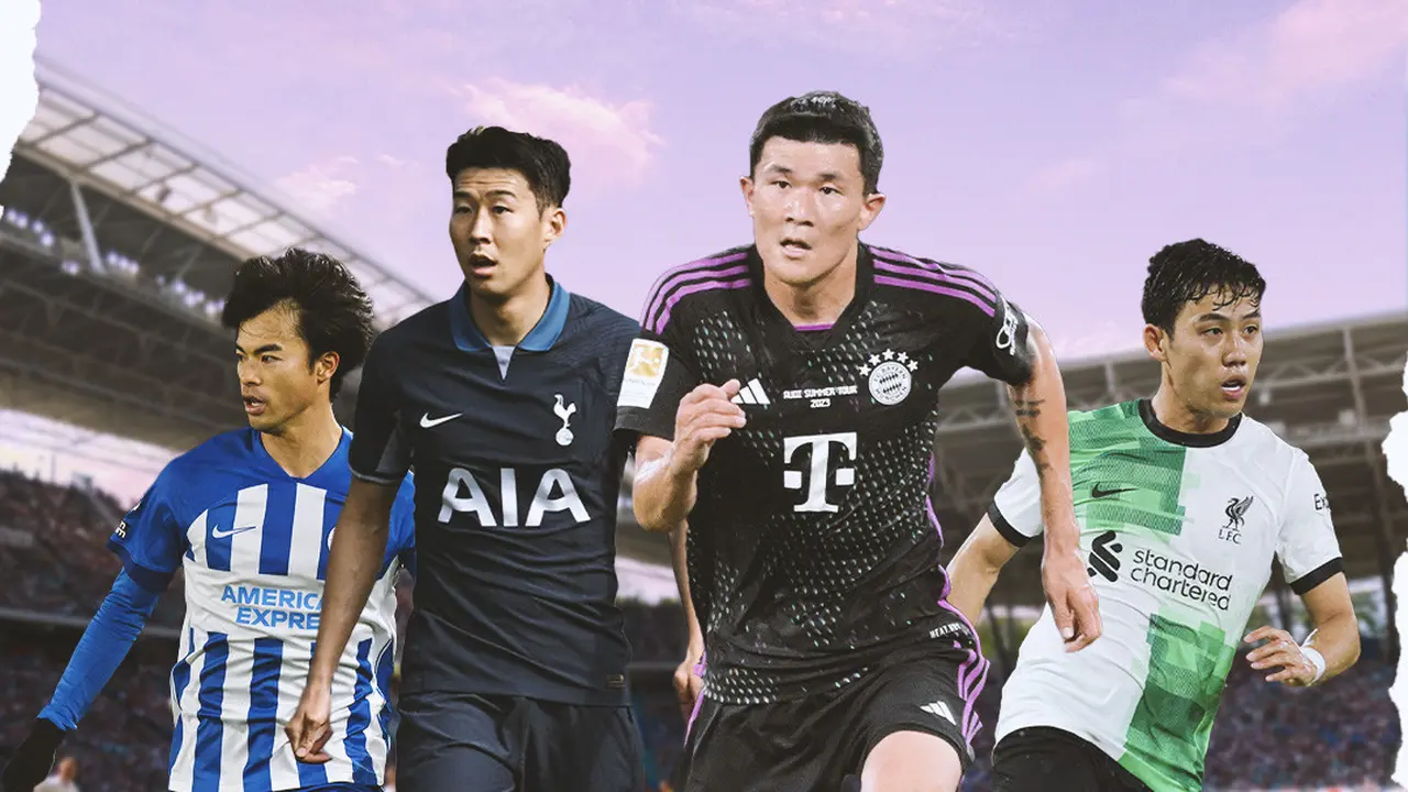 Ilustrasi - Kim Min-Jae, Son Heung-min, Kaoru Mitoma, Wataru Endo