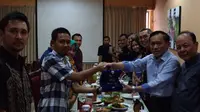 Jajaran Emtek bertemu dengan KPID Jatim di Surabaya (Liputan6.com)