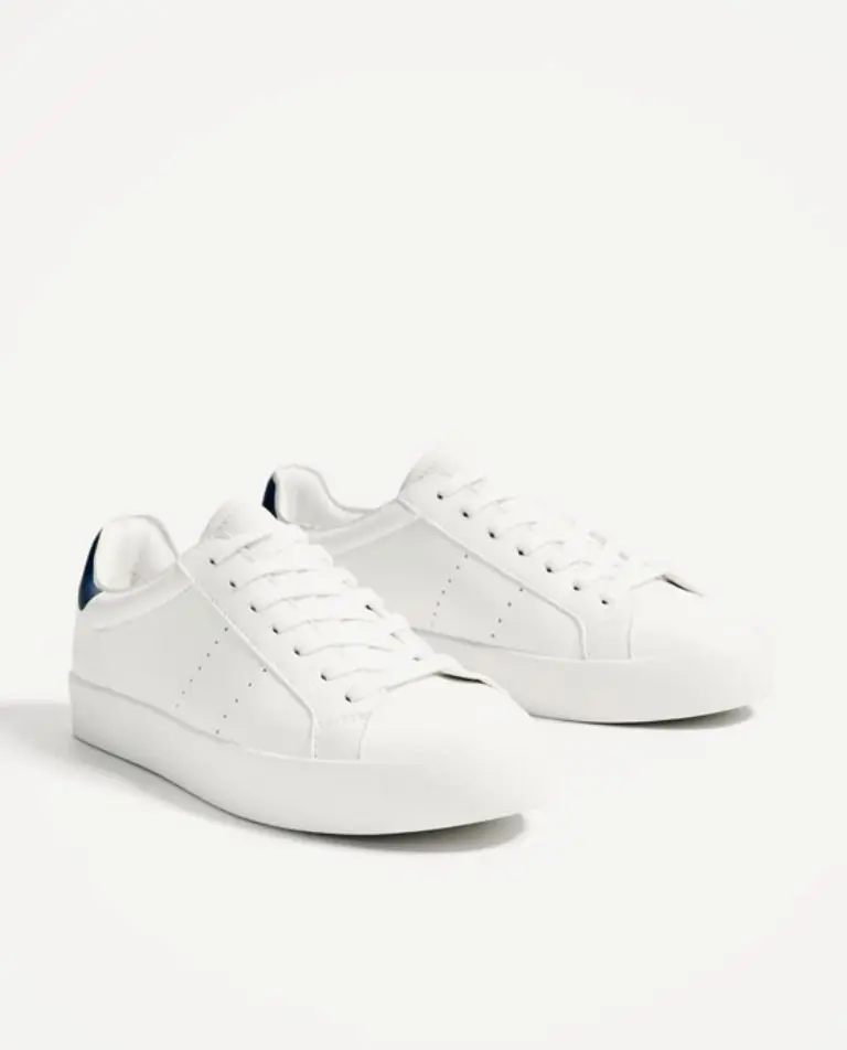 Basic White Sneakers. (Image: zara.com)