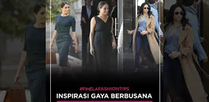 Inspirasi Gaya Berbusana Meghan Markle yang Bisa Kamu Tiru