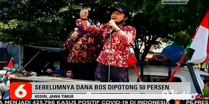 VIDEO: Forum Komunikasi Madrasah Kediri Protes Pemotongan Dana BOS