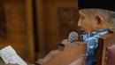 Ketua Dewan Kehormatan Partai Amanat Nasional (PAN), Amien Rais saat menjadi saksi dalam persidangan kasus berita bohong atau hoaks dengan terdakwa Ratna Sarumpaet di Pengadilan Negeri Jakarta Selatan, Kamis (4/4). Sidang kali ini beragendakan pemeriksaan saksi. (Liputan6.com/Faizal Fanani)