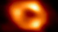 Gambar pertama black hole atau lubang hitam supermasif, yang dikenal sebagai Sagittarius A*, di pusat galaksi Bima Sakti. (Xinhua/National Science Foundation AS)