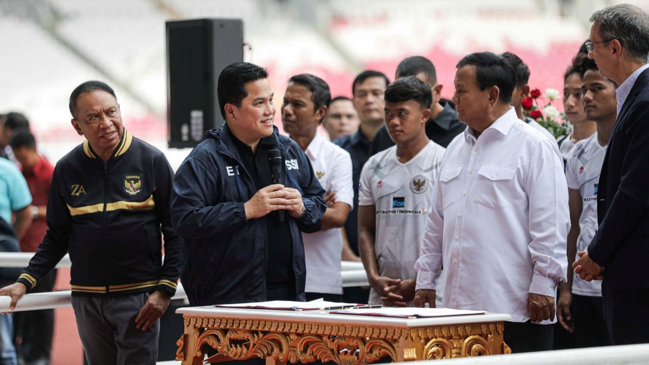 "Kita dengan colaboration agreement ini kita ingin mengembangan, membangun akademi sepak bola, yang ditujukan khusus untuk pembinaan pemain-pemain muda," <br>