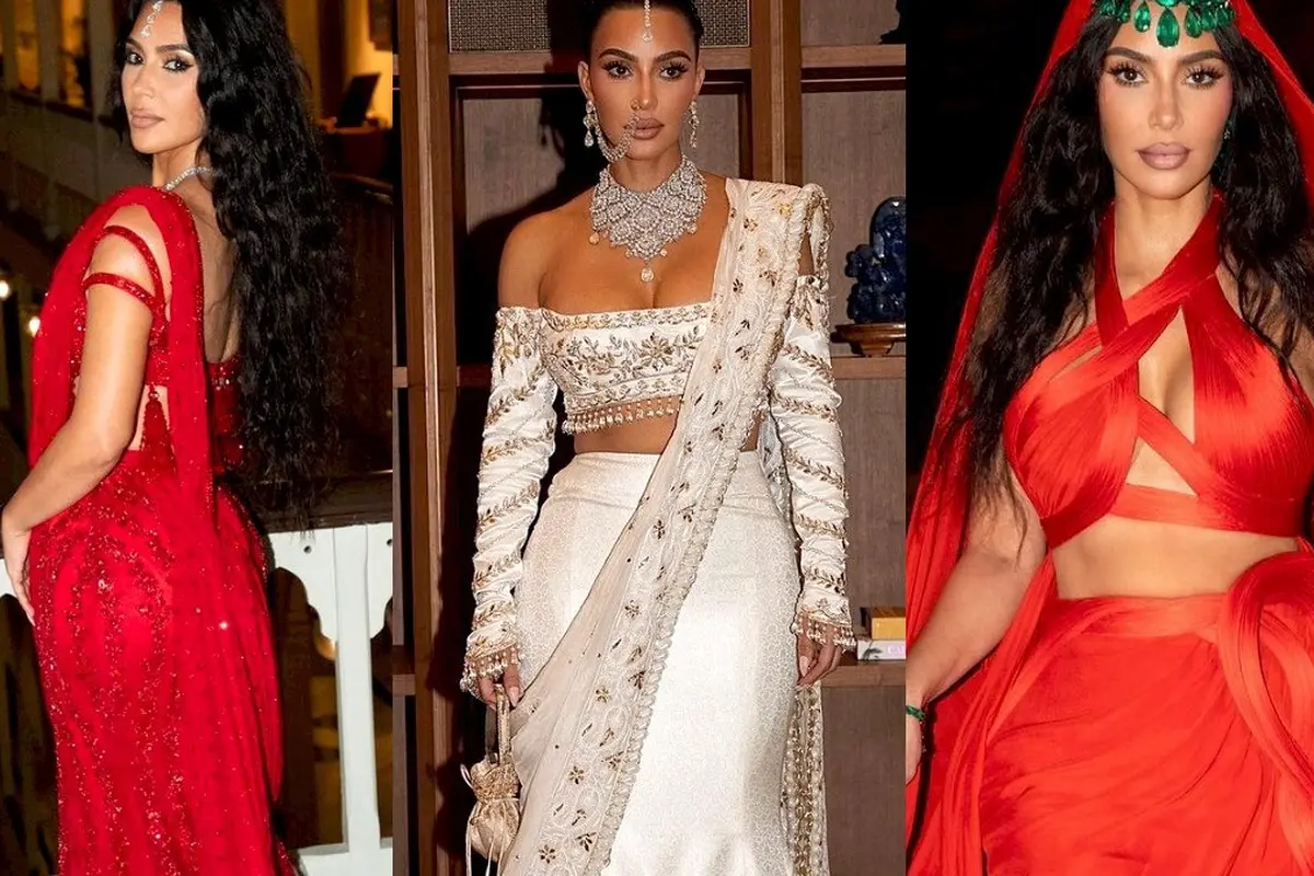 8 Gaya Kim Kardashian Pakai Perhiasan Mewah di Pernikahan Anant Ambani-Radhika Merchant, Tak Kalah Mentereng dari Pengantin