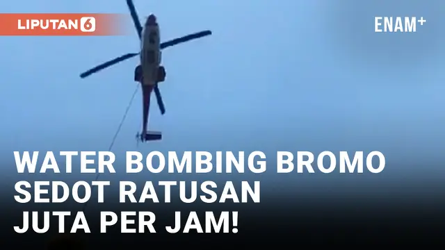 Water Bombing Kebakaran Gunung Bromo Habiskan Lebih dari Rp1,5 M