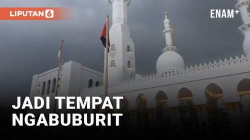 VIDEO: Masjid Raya Sheikh Zayed Jadi Tempat Ngabuburit Warga