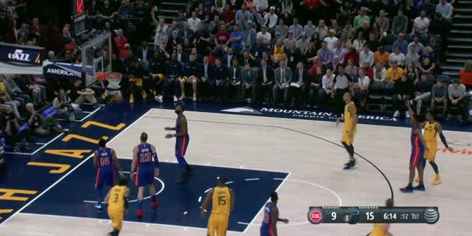 VIDEO : Cuplikan Pertandingan NBA, Jazz 110 vs Pistons 79